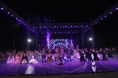 Wedding sangeet dance performance