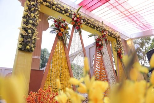 Wedding Haldi decoration and rituals